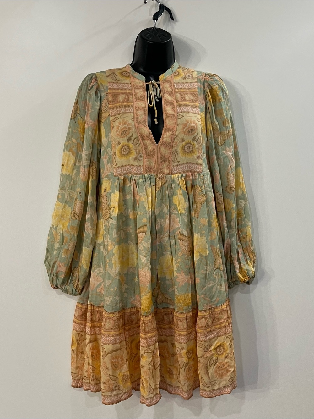 Spell Butterfly Boho Tunic Dress Botanical Mini Dress Size XS - Picture 5 of 11